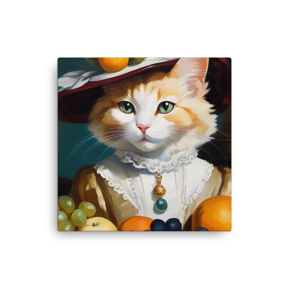 PugMug Custom White Companion Cat Canvas