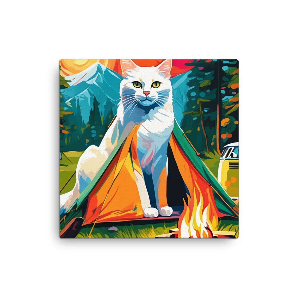 PugMug Custom White Companion Cat Canvas