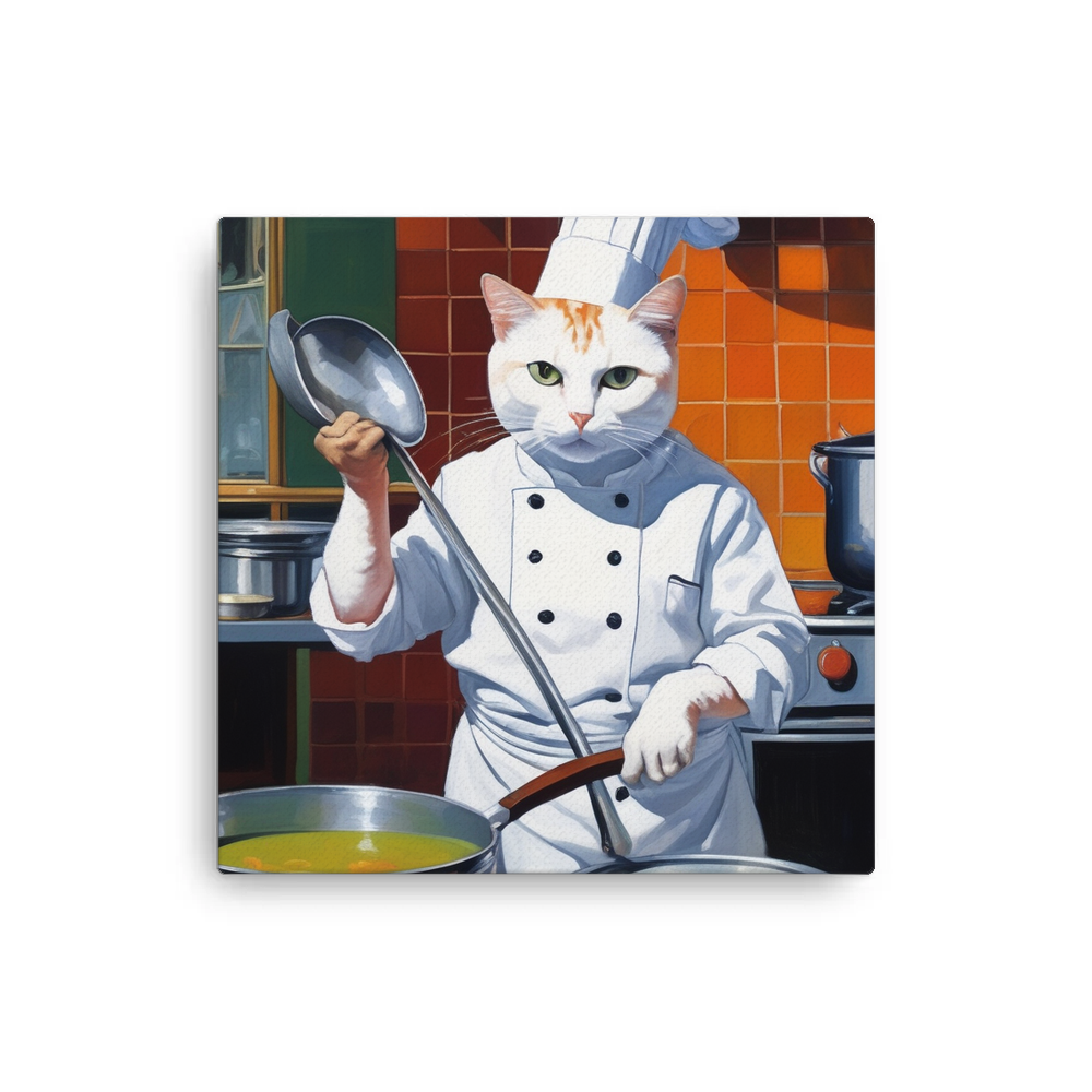 PugMug Custom White Companion Cat Canvas