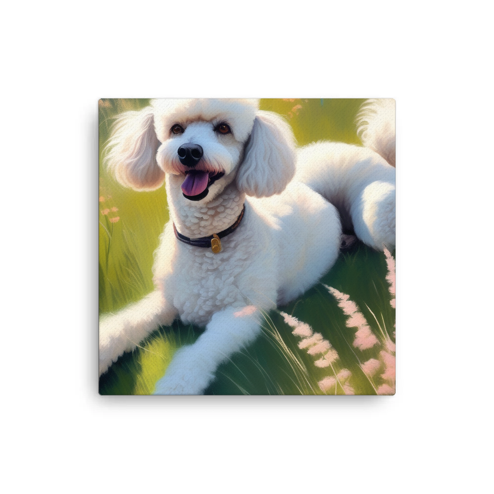 PugMug Custom White Poodle Canvas
