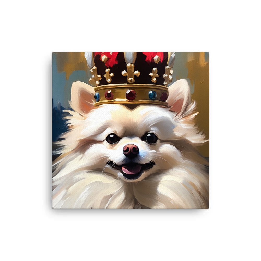 PugMug Custom White Pomeranian Canvas