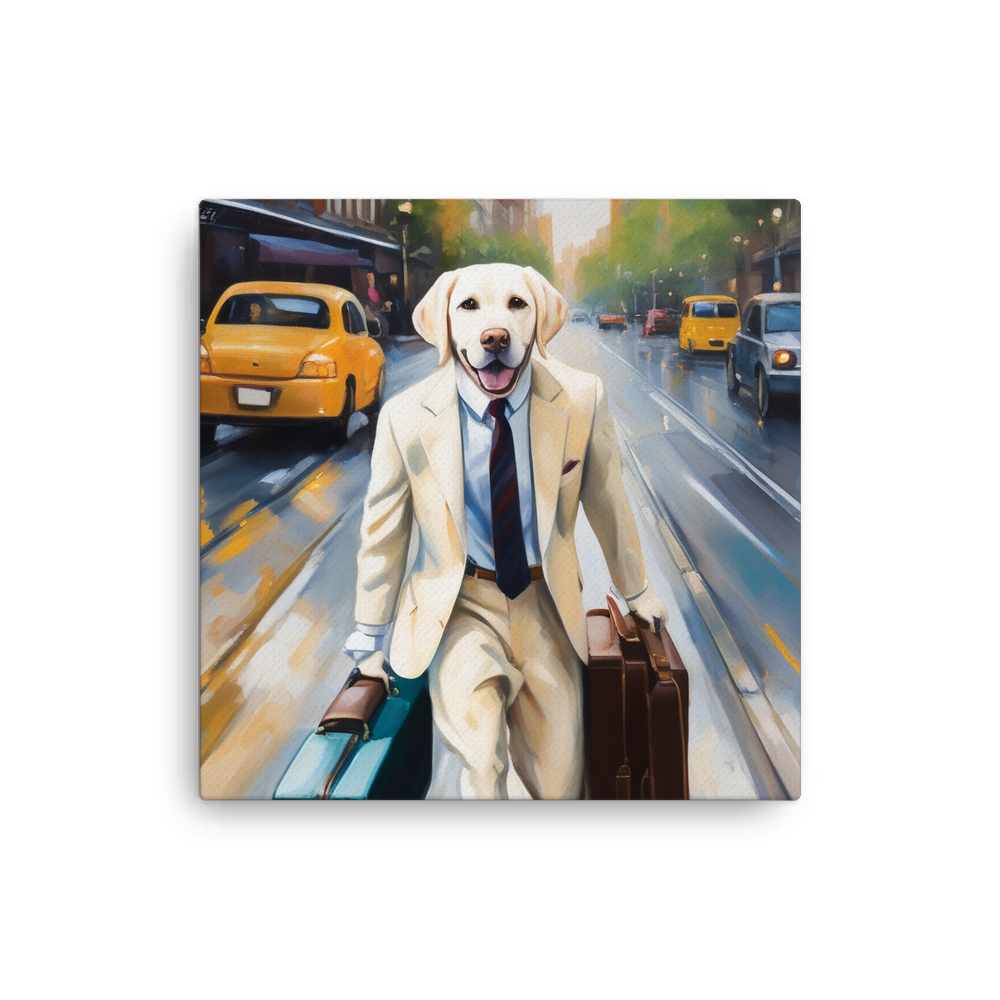 PugMug Custom White Labrador Retriever Canvas