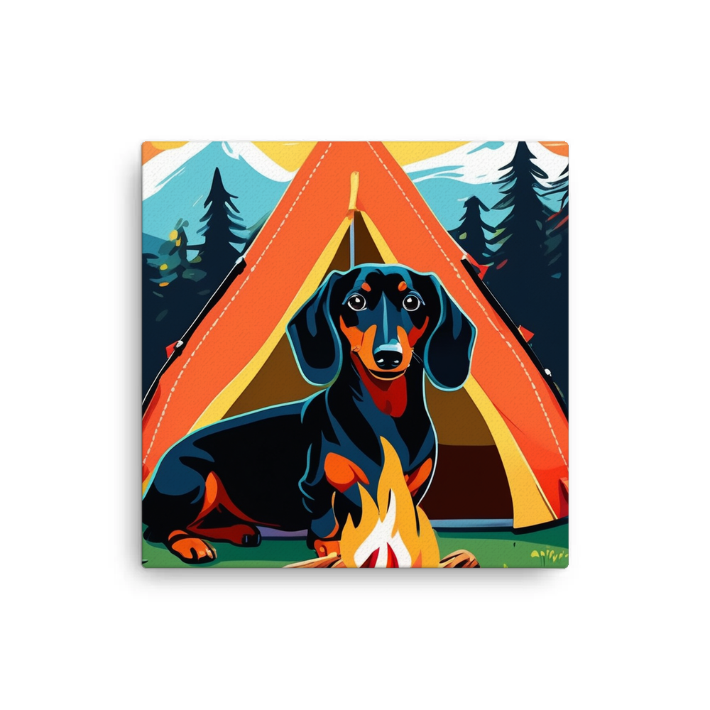 PugMug Custom Black Dachshund Canvas