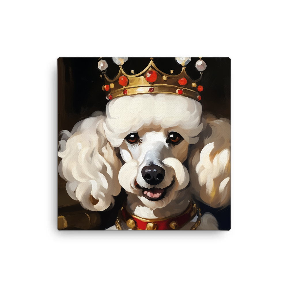 PugMug Custom White Poodle Canvas