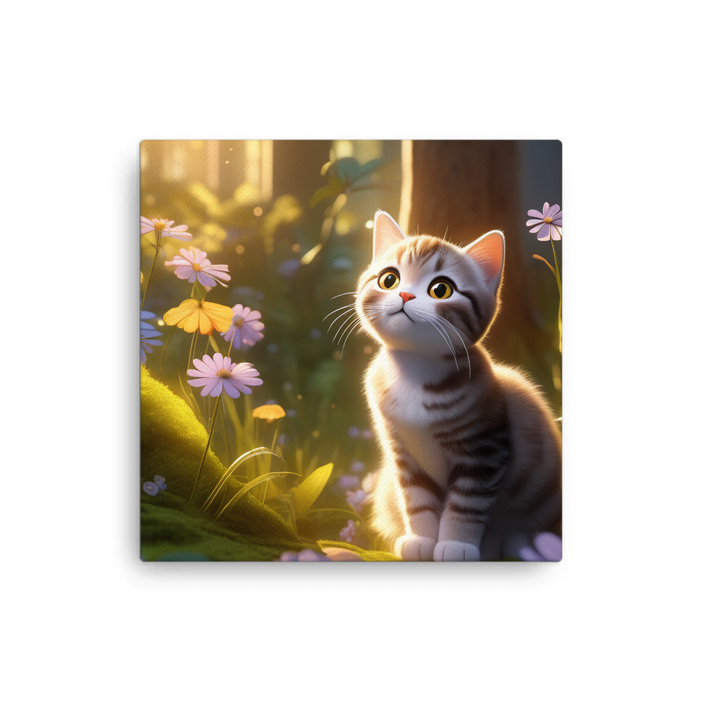 PugMug Custom Tabby Scottish Fold Cat Canvas