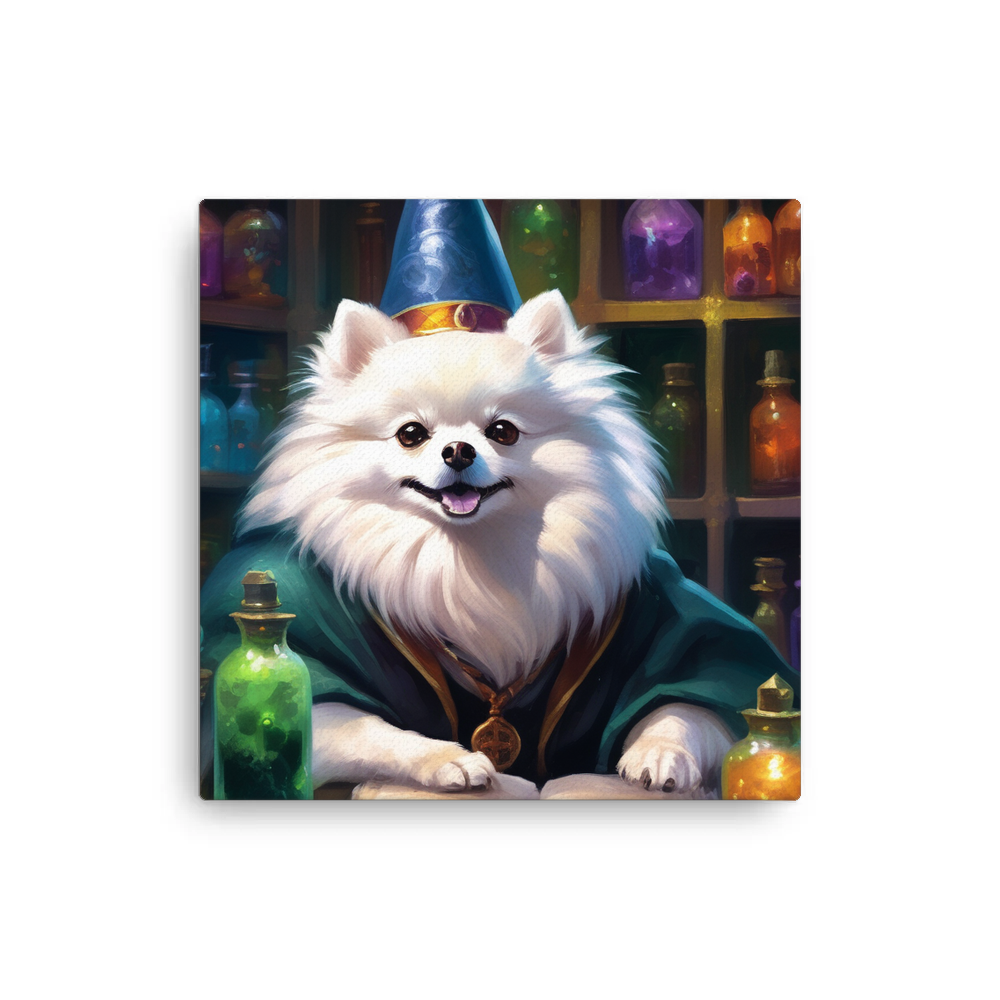 PugMug Custom White Pomeranian Canvas