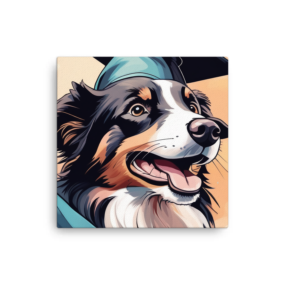 PugMug Custom Border Collie Canvas