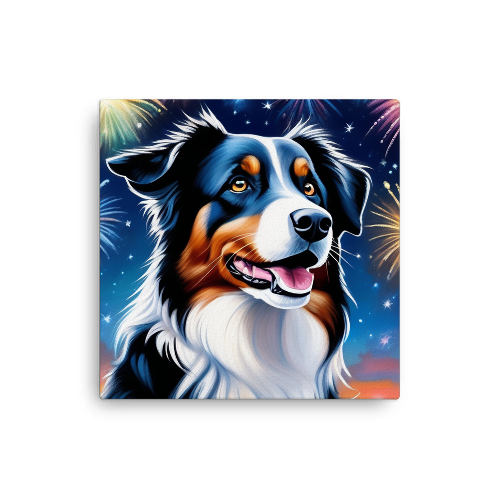 PugMug Custom Australian Shepherd Dog Canvas