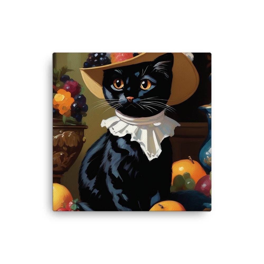 PugMug Custom Black Exotic Cat Canvas