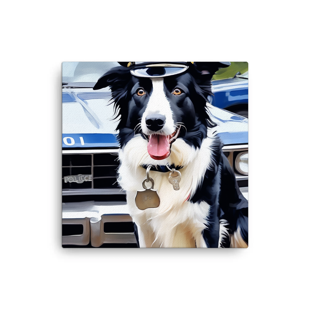 PugMug Custom Border Collie Canvas