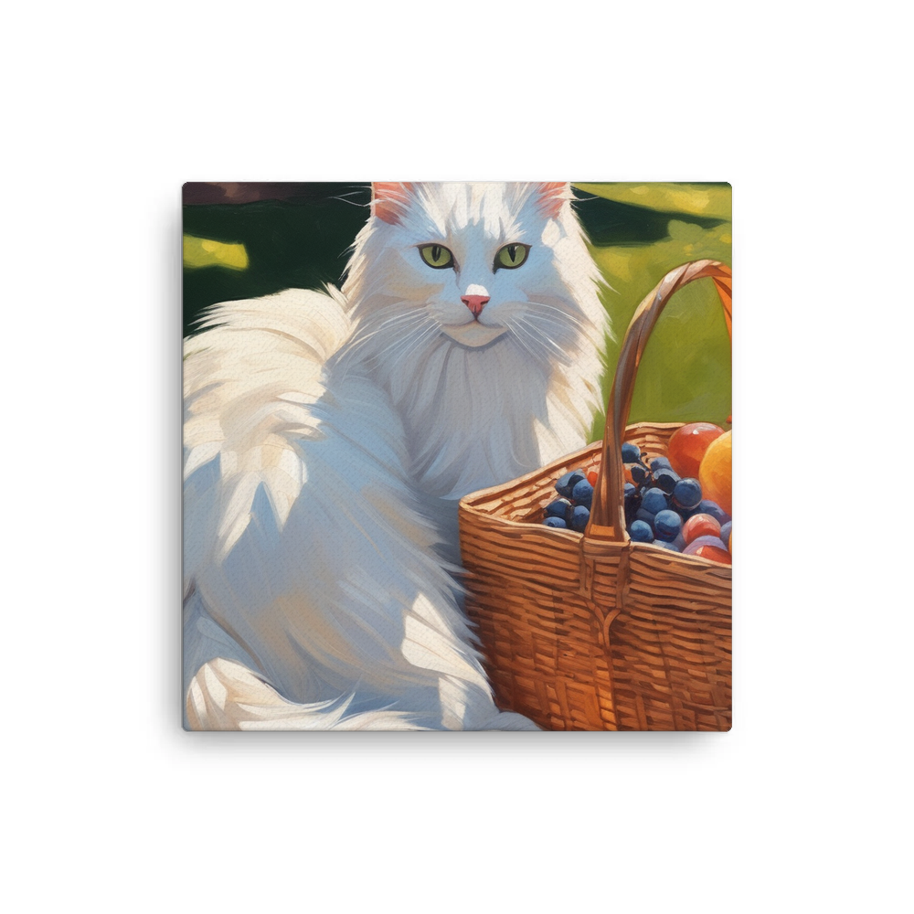 PugMug Custom White Companion Cat Canvas