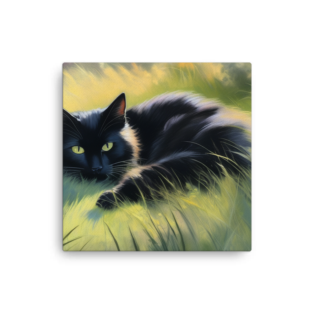 PugMug Custom Black Companion Cat Canvas