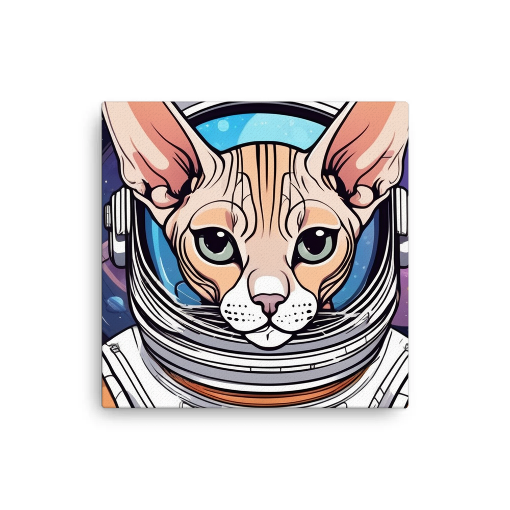 PugMug Custom Tabby Sphynx Cat Canvas