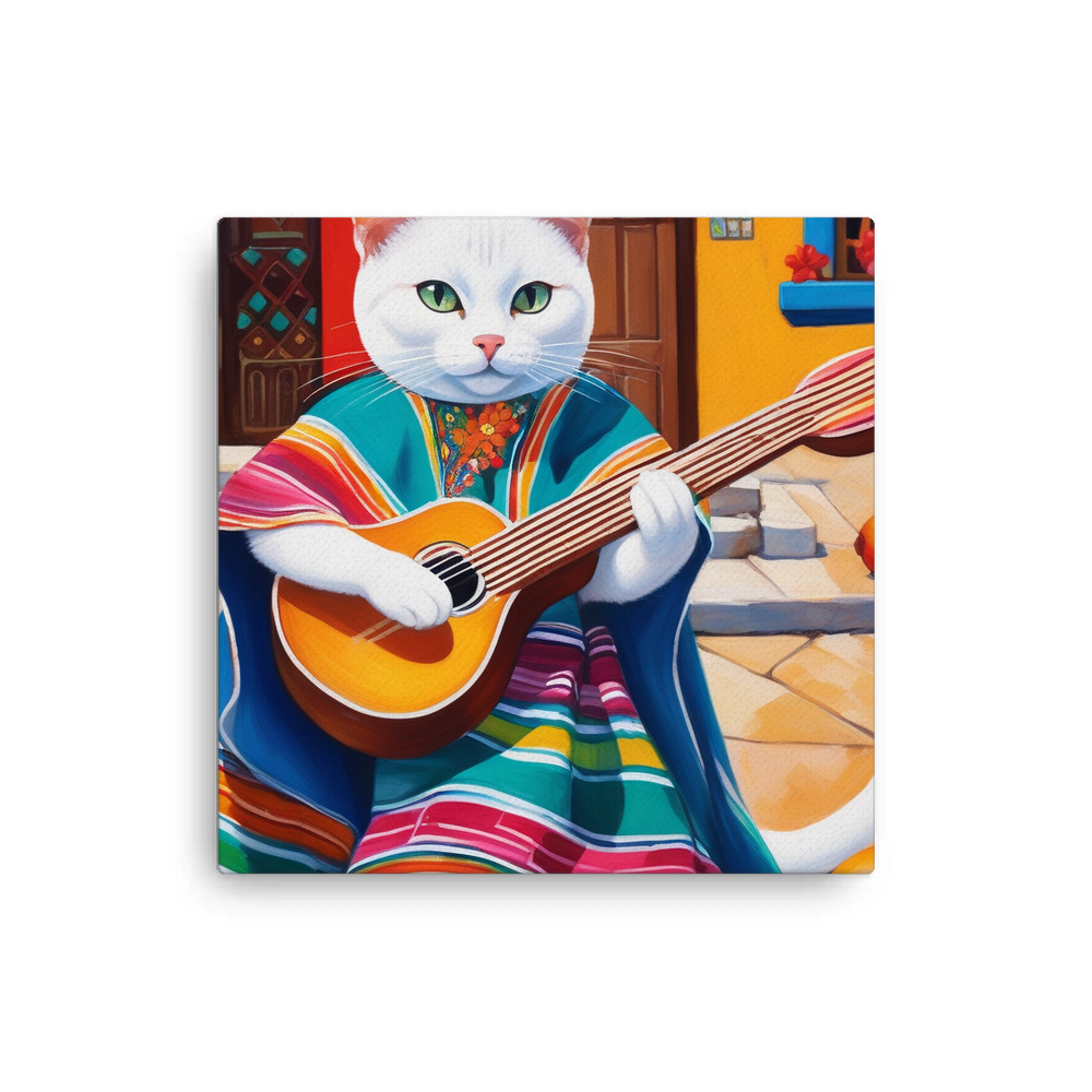 PugMug Custom White Companion Cat Canvas