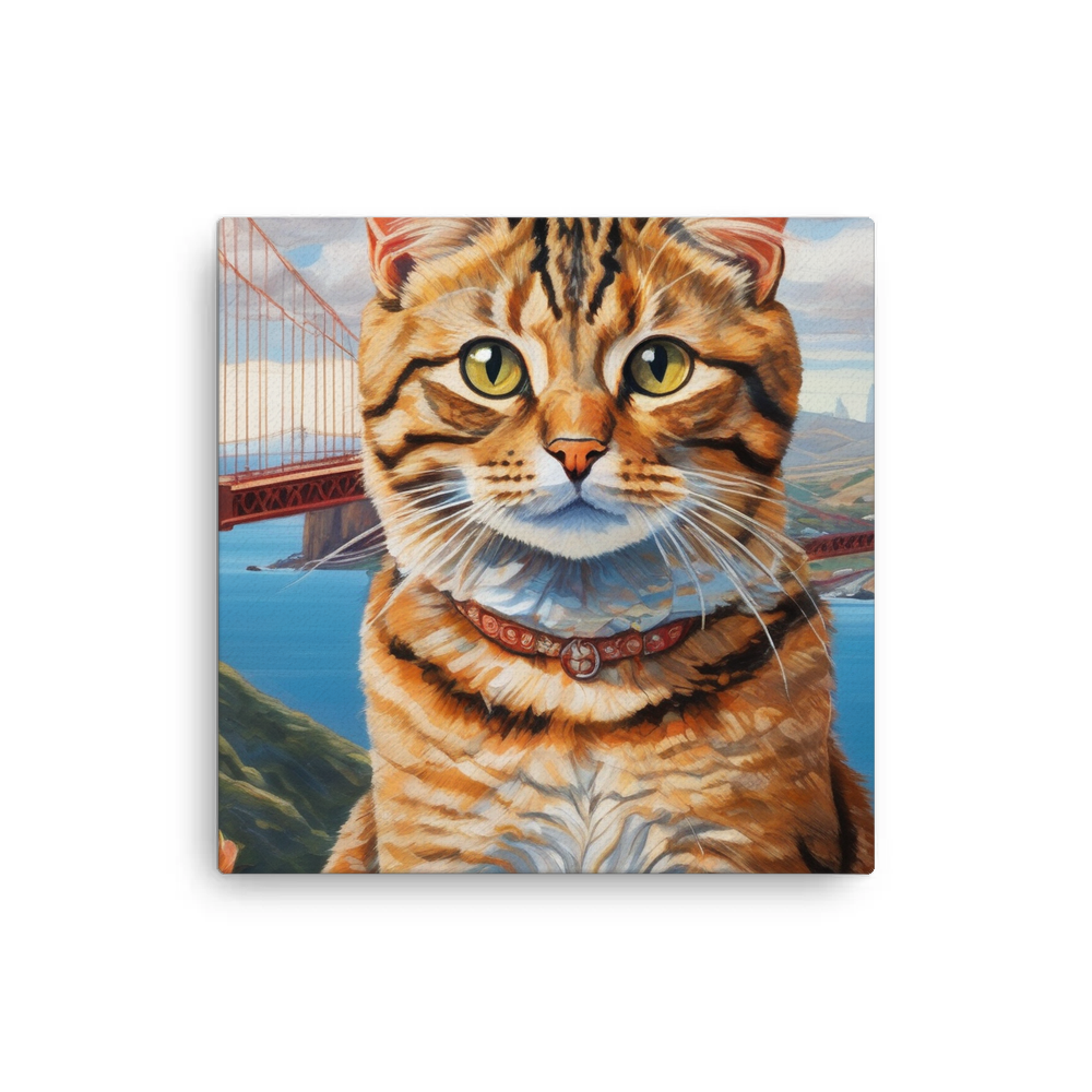 PugMug Custom Tabby Exotic Cat Canvas