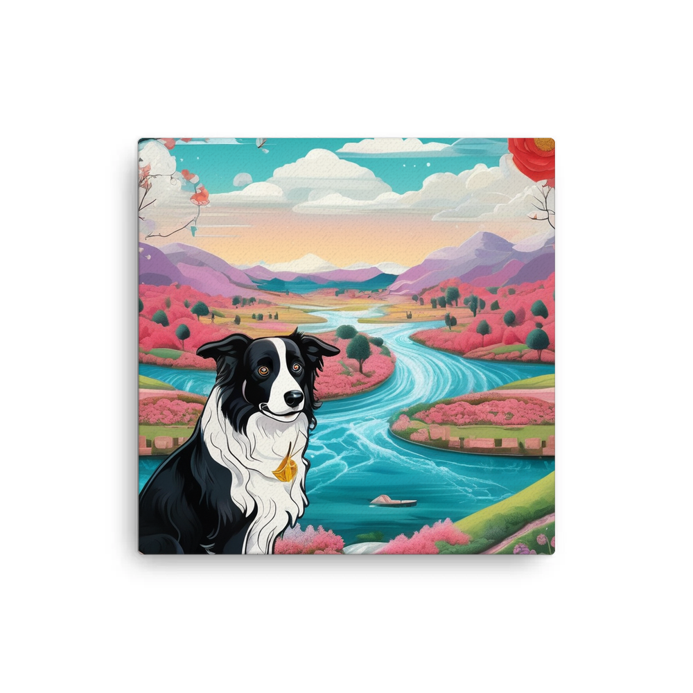 PugMug Custom Border Collie Canvas
