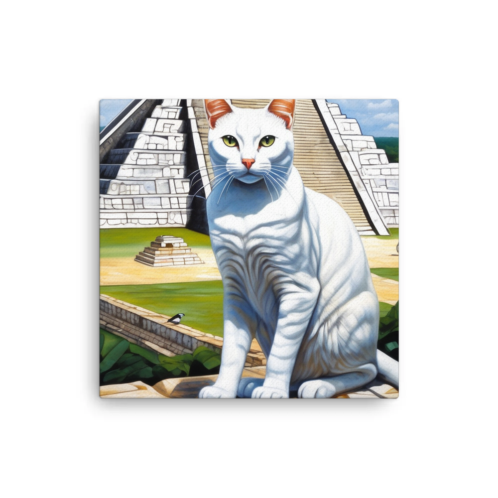 PugMug Custom White Companion Cat Canvas