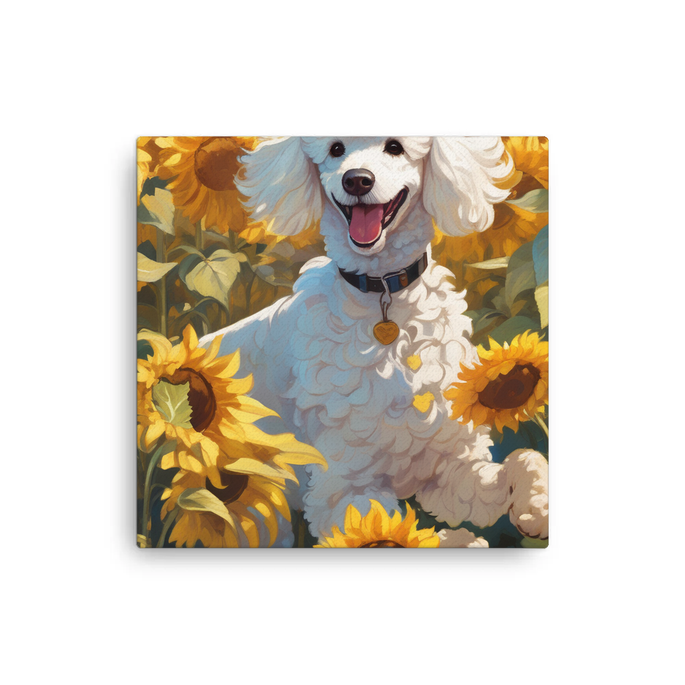 PugMug Custom White Poodle Canvas