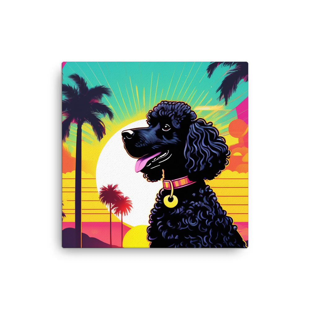 PugMug Custom Black Poodle Canvas