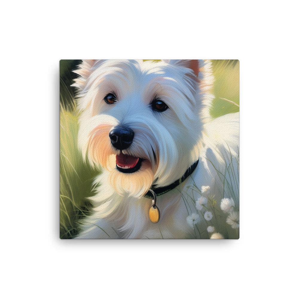 PugMug Custom West Highland White Terrier Canvas