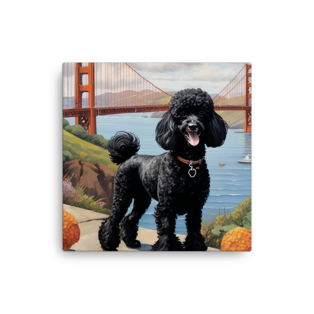 PugMug Custom Black Poodle Canvas