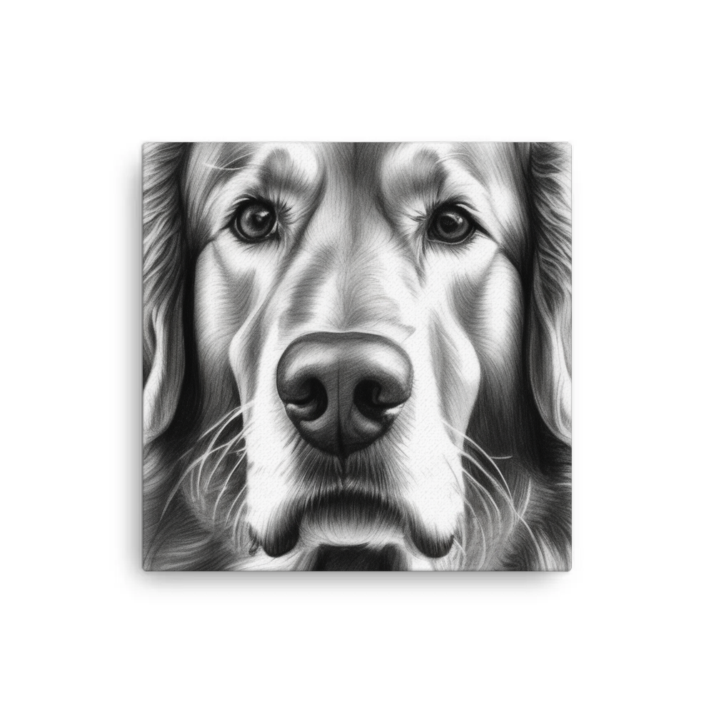 PugMug Custom Golden Retriever Canvas