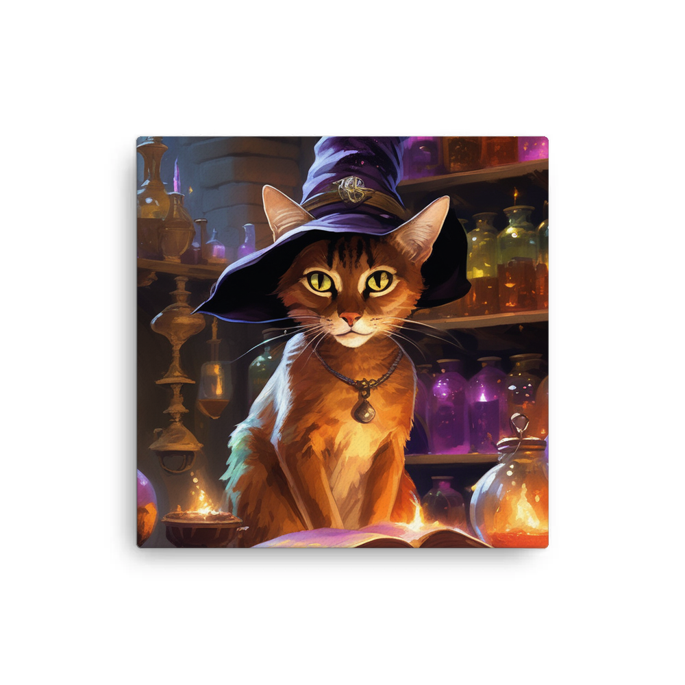 PugMug Custom Tabby Abyssinian Cat Canvas