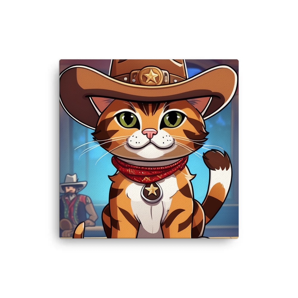 PugMug Custom Tabby Exotic Cat Canvas