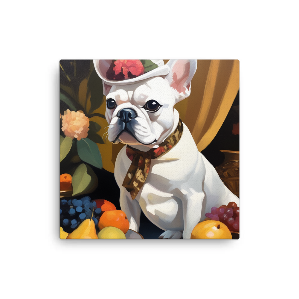PugMug Custom White French Bulldog Canvas