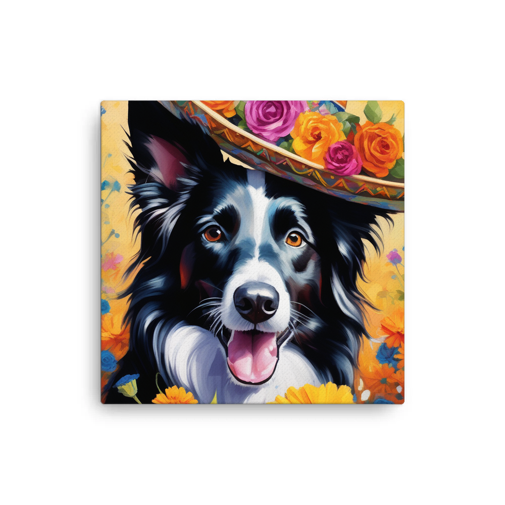 PugMug Custom Border Collie Canvas