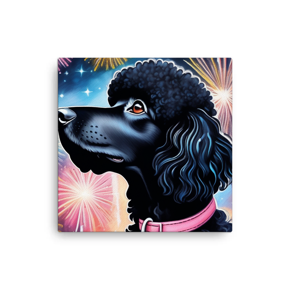 PugMug Custom Black Poodle Canvas