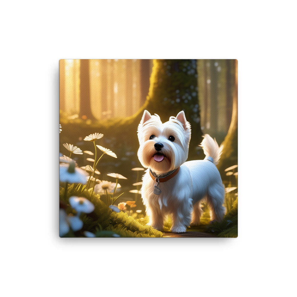 PugMug Custom West Highland White Terrier Canvas