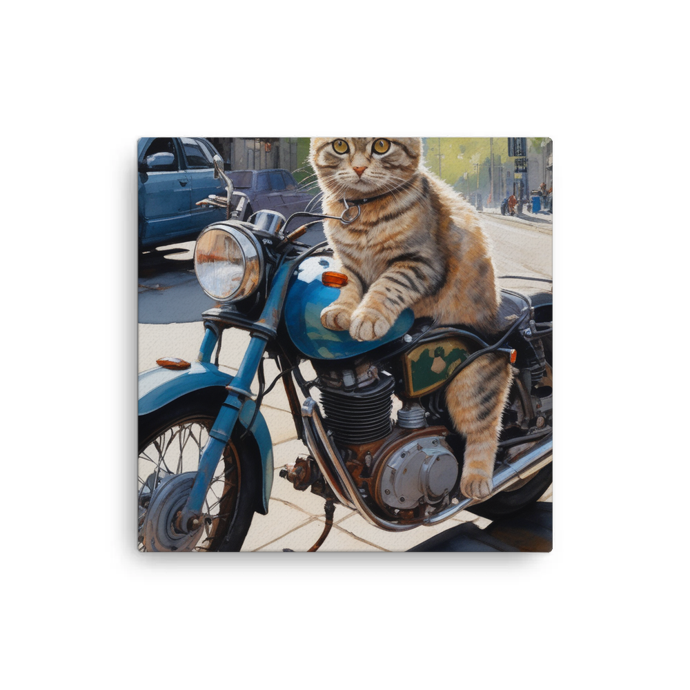 PugMug Custom Tabby Scottish Fold Cat Canvas