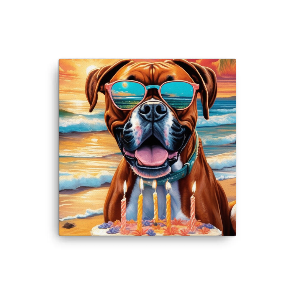 PugMug Custom Boxer Dog Canvas