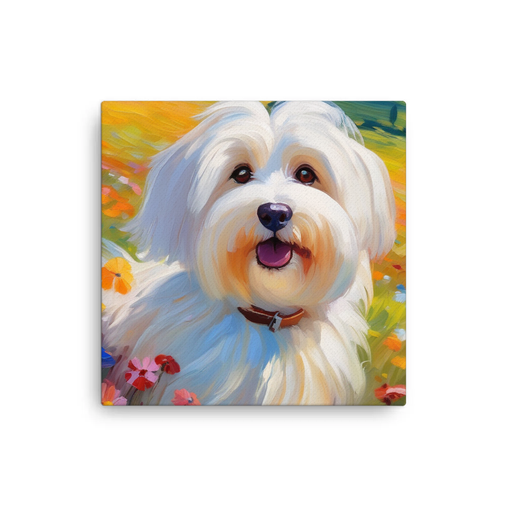 PugMug Custom White Havanese Dog Canvas