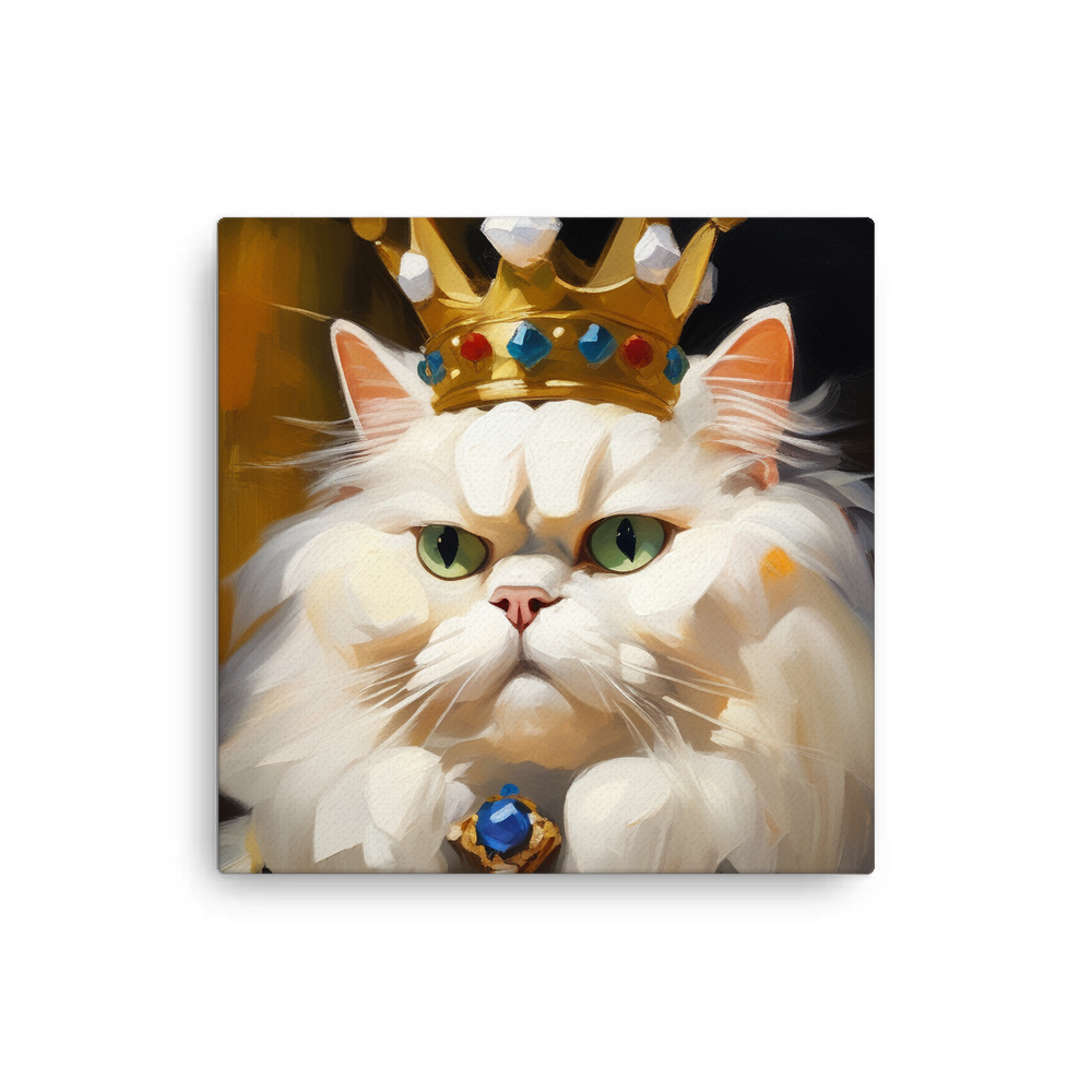 PugMug Custom White Persian Cat Canvas
