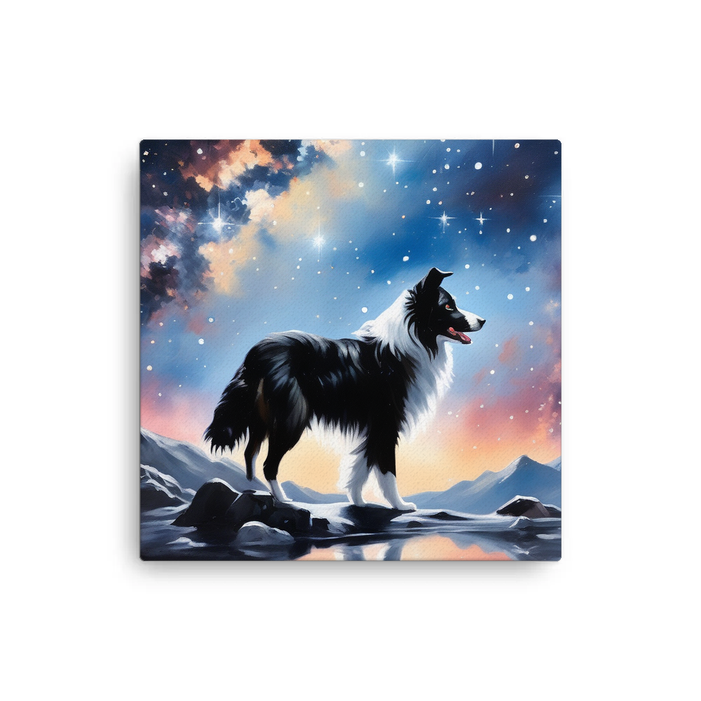 PugMug Custom Border Collie Canvas