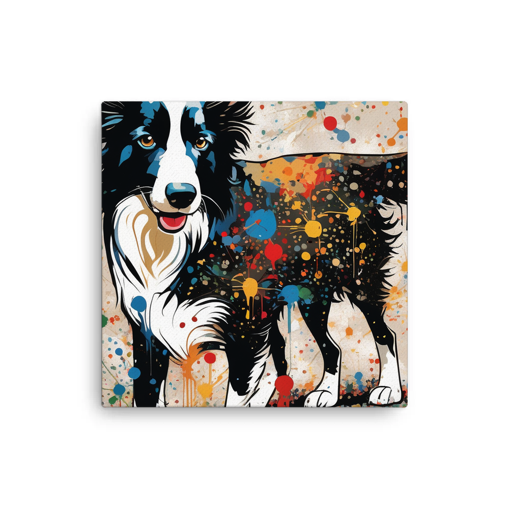 PugMug Custom Border Collie Canvas