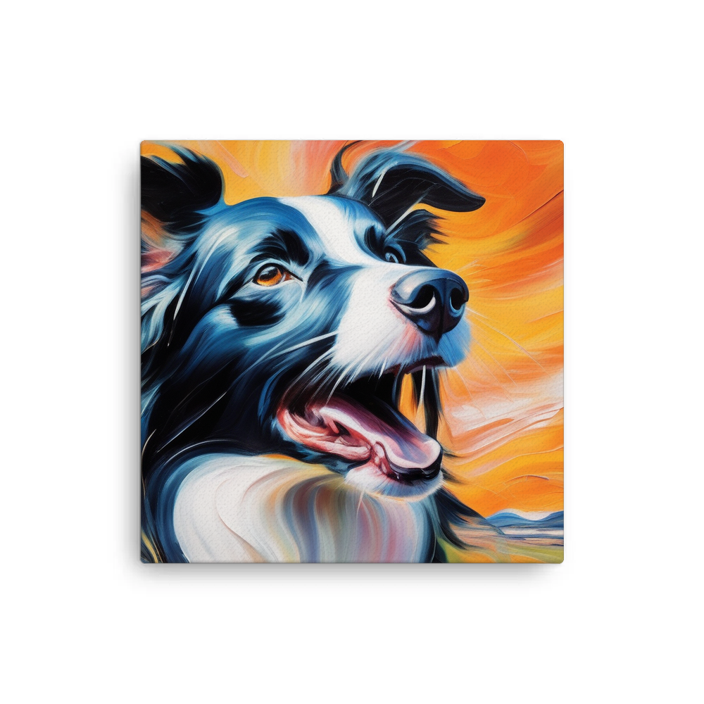 PugMug Custom Border Collie Canvas