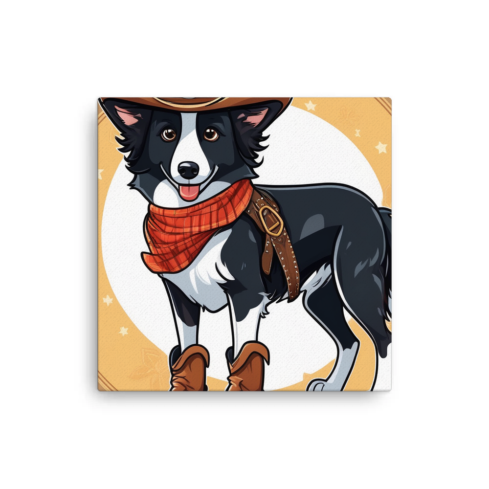 PugMug Custom Border Collie Canvas