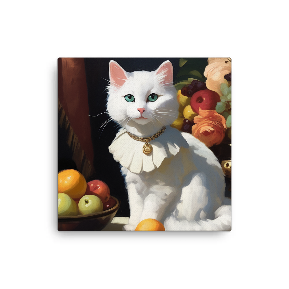 PugMug Custom White Companion Cat Canvas