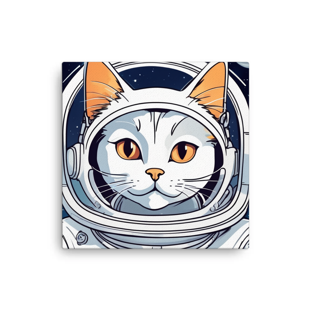 PugMug Custom White Companion Cat Canvas