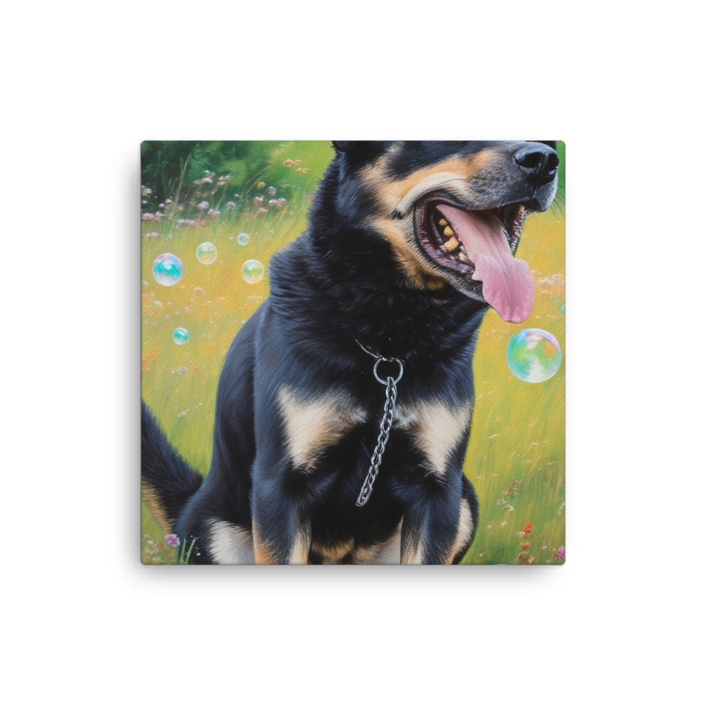 PugMug Custom Blue Canvas