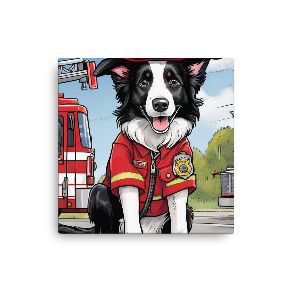 PugMug Custom Border Collie Canvas