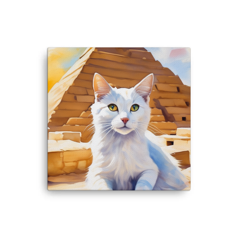PugMug Custom White Companion Cat Canvas
