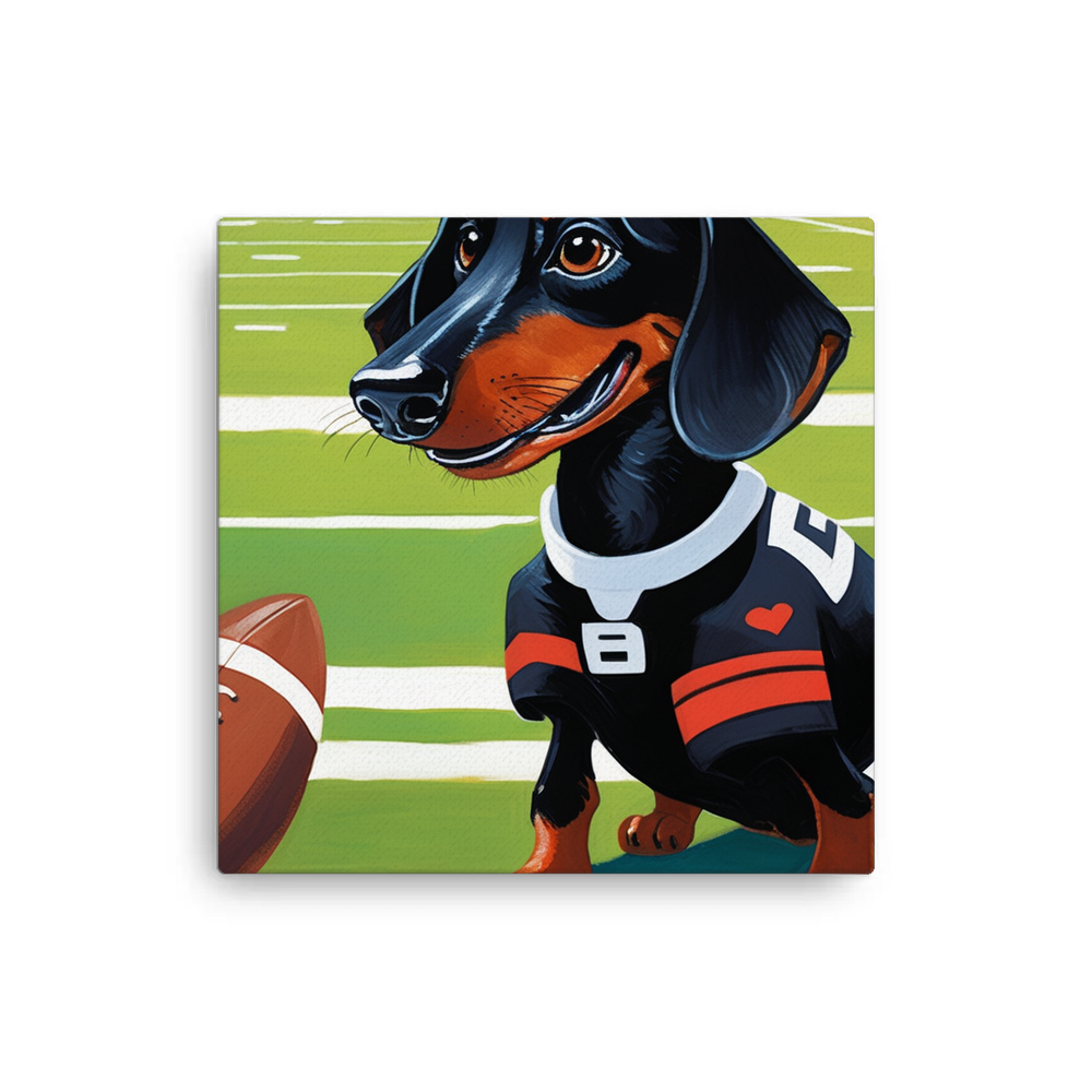 PugMug Custom Black Dachshund Canvas