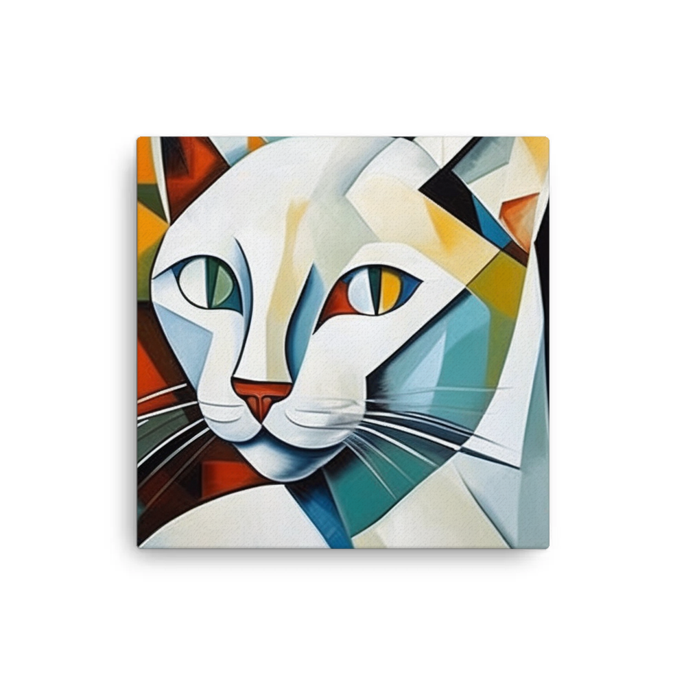 PugMug Custom White Companion Cat Canvas