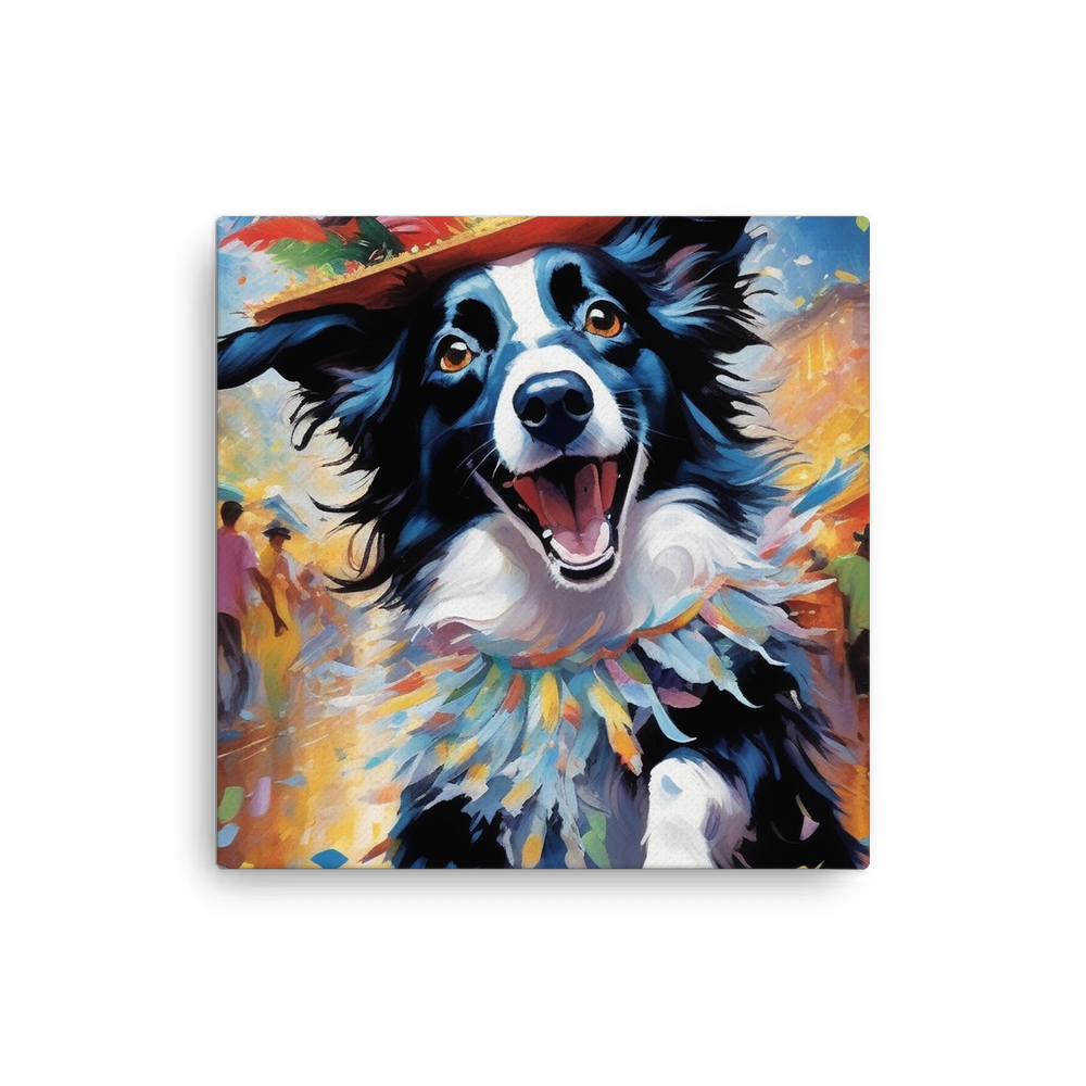 PugMug Custom Border Collie Canvas