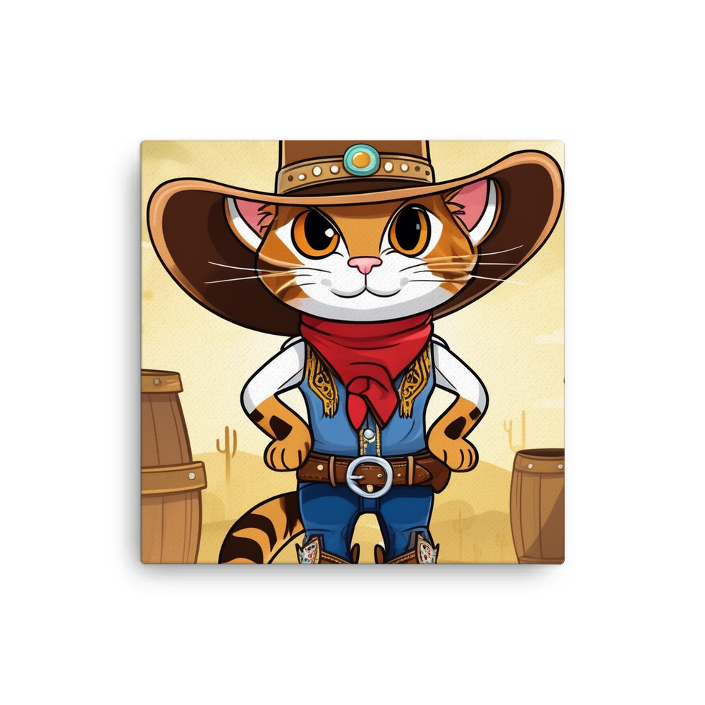 PugMug Custom Tabby Companion Cat Canvas