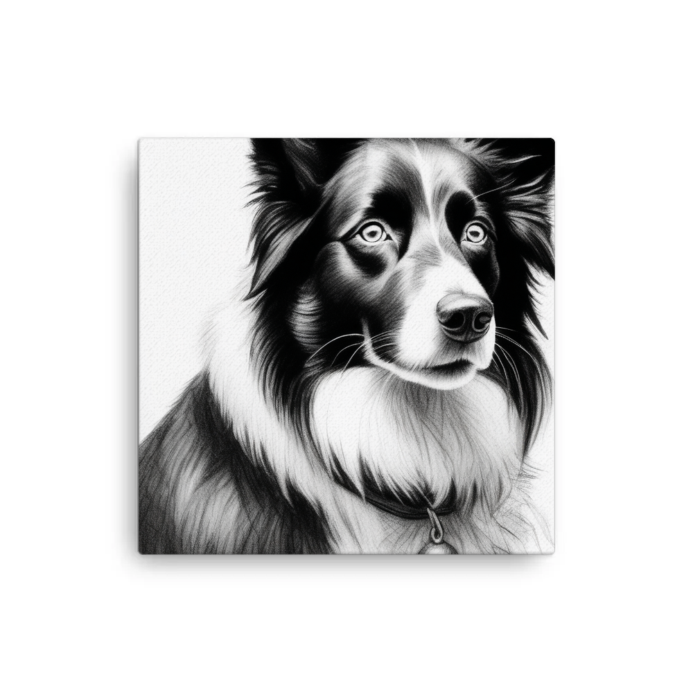 PugMug Custom Border Collie Canvas